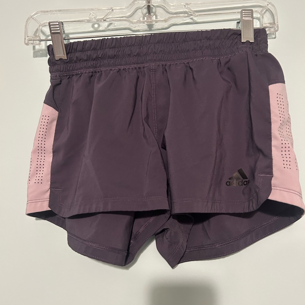 Purple Adidas Running Shorts